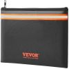 VEVOR Fireproof Document Bag, 13.4"x10" Fireproof Money Bag 2000°F, Fireproof and Waterproof Bag with A Card Pocket, Zipper, and Reflective Strip