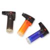 1 PC Gas Torch Cigar Lighter Butane Refillable Single Jet Cigarette Smoking Lighters Plastic Gun Style Fire Starter Ship Rondom