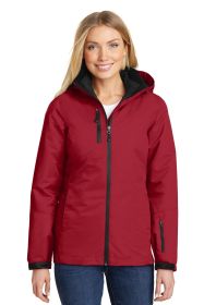 Port Authority Ladies Vortex Waterproof 3-in-1 Jacket L332 (Color: Rich Red/ Black, size: 4XL)