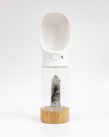 Urban Oasis - Crystal Infused Pet Water Bottle (Crystal: Tourmaline Quartz)